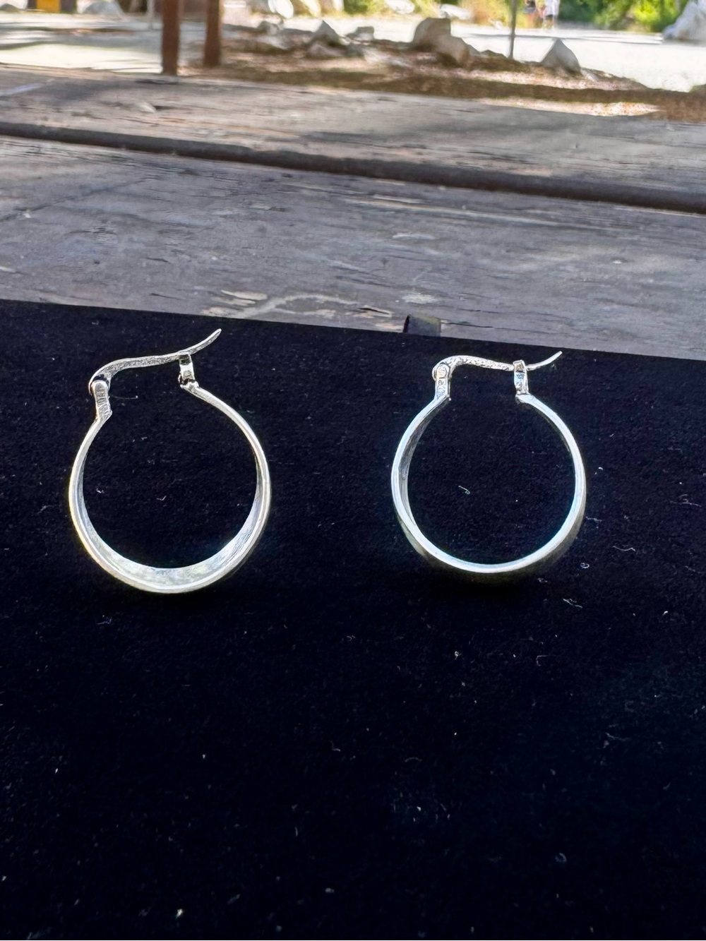 Silver Hoop Earrings - Classic Women's Jewelry